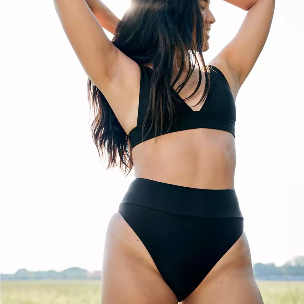 Aerie High Cut Cheeky Bikini Bottom
